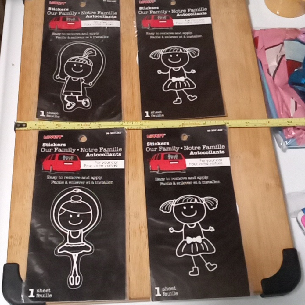 4 Family Car Decals